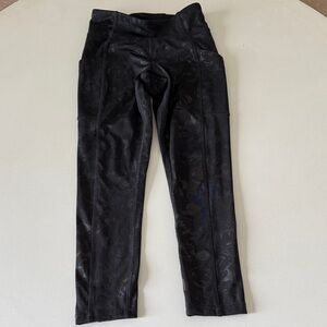 Gap Kids Minnie Mouse Black Patterned Leggings size S